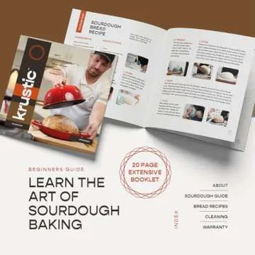 Krustic Cast Iron Dutch Oven for Ultimate Bread Baking