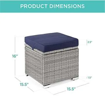 Stylish Wicker Ottomans with Storage and Comfort