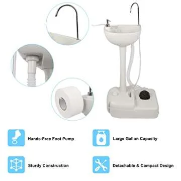 Outvita Portable Camping Sink for Outdoor Handwashing