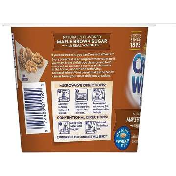 Cream of Wheat Maple Brown Sugar To-Go Cups - Pack of 6