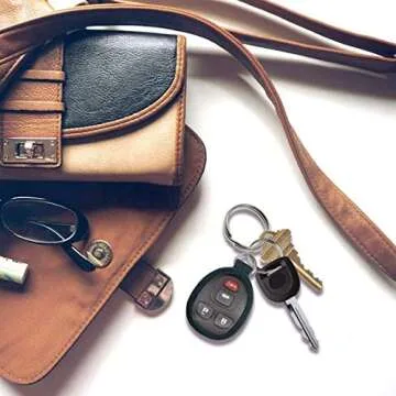 Lucky Line 1" Split Key Ring Bulk 100/Box, Nickel-Plated Tempered Steel, Heavy Duty Metal Key Chain Ring for Cars, Crafts, Lanyards