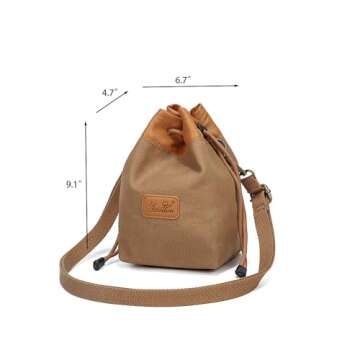 peacechaos Compact Camera Bag, Lightweight DSLR/Mirrorless Shoulder Bag with Adjustable Strap, Water...