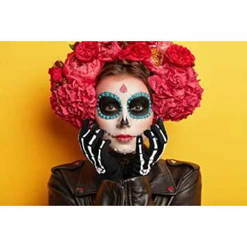 CROSSFINGERS Skeleton Gloves for Halloween and Cosplay