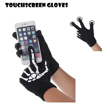 CROSSFINGERS Skeleton Gloves for Halloween and Cosplay