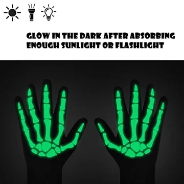 CROSSFINGERS Skeleton Gloves for Halloween and Cosplay