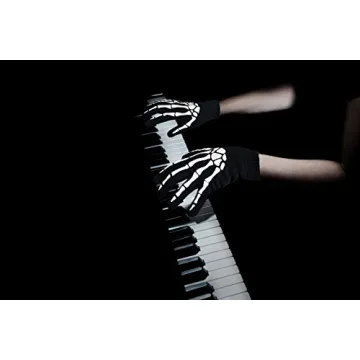 CROSSFINGERS Skeleton Gloves for Halloween and Cosplay