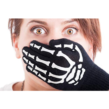 CROSSFINGERS Skeleton Gloves for Halloween and Cosplay