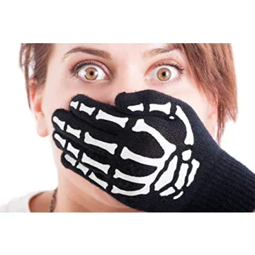 CROSSFINGERS Skeleton Gloves for Halloween and Cosplay