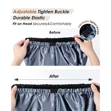 Long Bonnet Braid Bonnets for Sleeping Satin Bonnet Silk Bonnet Hair Braid Bonnet for Sleeping Bonnets for Black Women