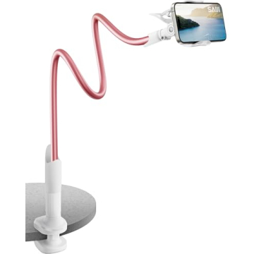 SAIJI Gooseneck Phone Holder - Versatile and Sturdy Solution