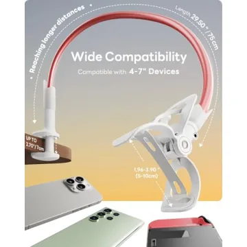 SAIJI Gooseneck Phone Holder - Versatile and Sturdy Solution