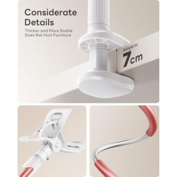 SAIJI Gooseneck Phone Holder - Versatile and Sturdy Solution