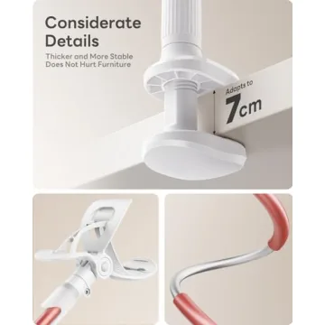 SAIJI Gooseneck Phone Holder - Versatile and Sturdy Solution