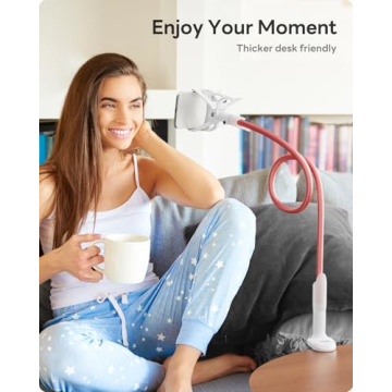 SAIJI Gooseneck Phone Holder - Versatile and Sturdy Solution