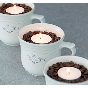 Stonebriar Unscented Tea Light Candles - Long Lasting 100 Count