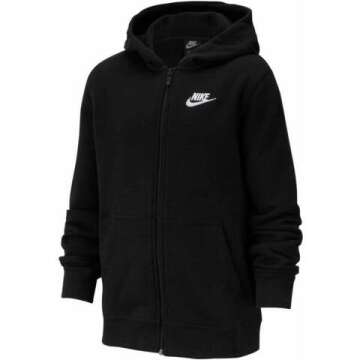 Nike Boys Sportswear Full-Zip Club Hoodie - Stylish & Comfortable