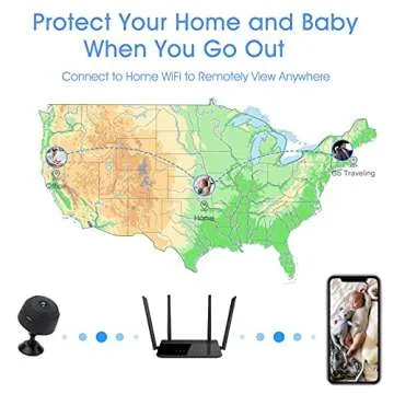 Compact WiFi Hidden Camera for Home and Travel Monitoring