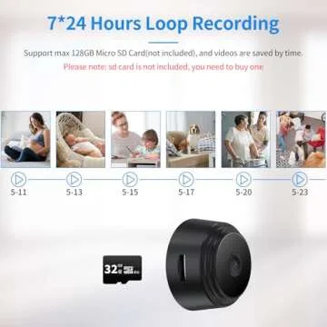 Compact WiFi Hidden Camera for Home and Travel Monitoring