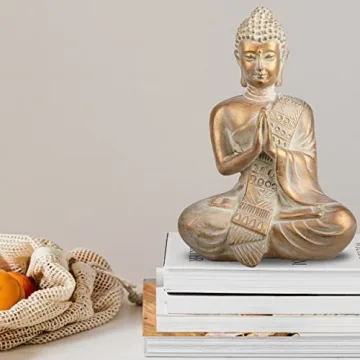 TERESA'S COLLECTIONS Buddha Statue for Home Zen Decor