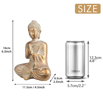 TERESA'S COLLECTIONS Buddha Statue for Home Zen Decor
