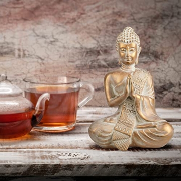 TERESA'S COLLECTIONS Buddha Statue for Home Zen Decor