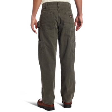 Dickies Relaxed Fit Carpenter Jeans in Moss Green for Men