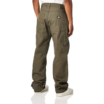 Dickies Relaxed Fit Carpenter Jeans in Moss Green for Men