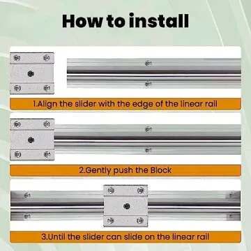 CNCYEAH Linear Rail SBR20 1500mm 2PCS Linear Rail Guide with 4 PCS SBR20UU Square Type Carriage Bearing Blocks Linear Rails and Bearings Kit for DIY CNC Routers Lathes Mills Automated Machines