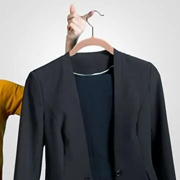 Utopia Home Velvet Hangers 50 Pack - Non-Slip Clothes Hanger Pink with 360 Degree Rotatable Hook - Heavy Duty Coat Hanger - Pants Hangers