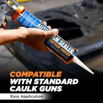 Professional Black Automotive Seam Sealer for Cars, Trucks, RVs
