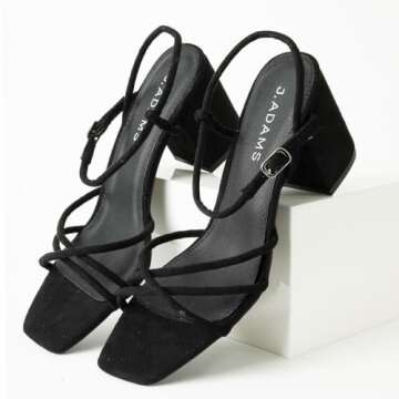 J. Adams Camila Heeled Sandals - Comfortable Stylish Heels