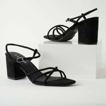 J. Adams Camila Heeled Sandals - Comfortable Stylish Heels