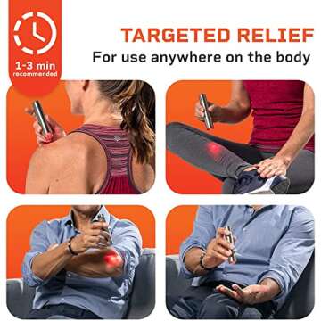 LifePro Infrared & Red Light Therapy Device for Joints & Muscles Pain Relief, Portable Near Infrared Light for Body & Face Inflammation, Compact & Effective Design - Use 3 wavelengths