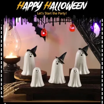 Adorable Jingmore Ceramic Ghost Halloween Decorations