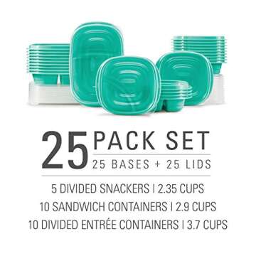 Rubbermaid 50-Piece Food Storage Set with Lids