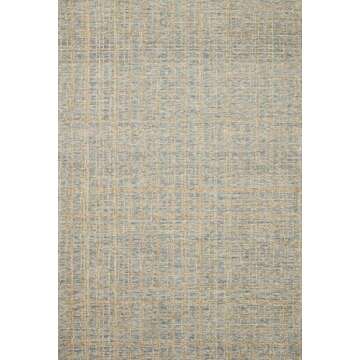 Loloi Chris Loves Julia Polly 8'-6" x 11'-6" Area Rug in Blue/Sand - Large Neutral Area Rug, Unique ...
