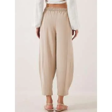 EVALESS Harem Pants - Trendy Casual Summer Trousers for Women