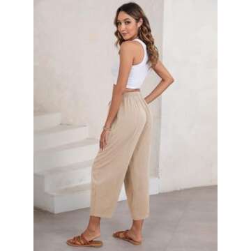 EVALESS Harem Pants - Trendy Casual Summer Trousers for Women