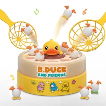 B.Duck Games for Kids Age 4-6, Board Games Bounce and Catch Duck Toys for Kids 4-8, Family Board Gam...