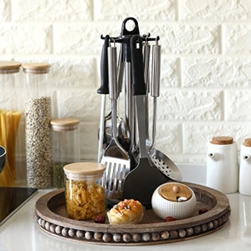 Farmhouse Wooden Decorative Tray Whitewashed Wood Tray Farmhouse Rustic Decorative Tray Farmhouse Se...