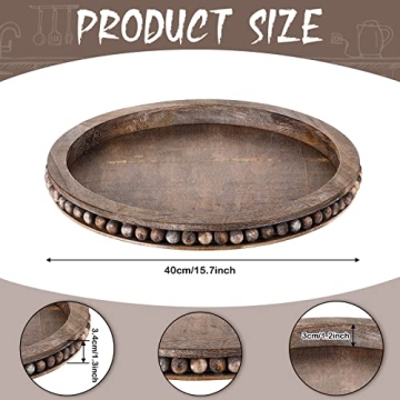 Farmhouse Decorative Wooden Tray - Rustic & Durable