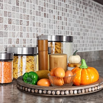 Farmhouse Decorative Wooden Tray - Rustic & Durable