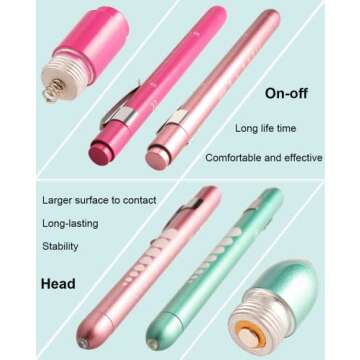 MEUUT 3 Pack Pen Lights for Nurses with 6 Batteries – Medical Penlights Nurse Accessories for Work...