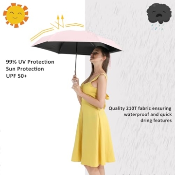 Compact UV Protection Mini Umbrella for Travel