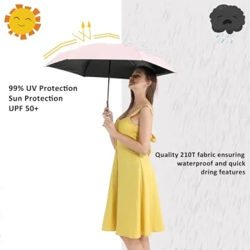 Compact UV Protection Mini Umbrella for Travel