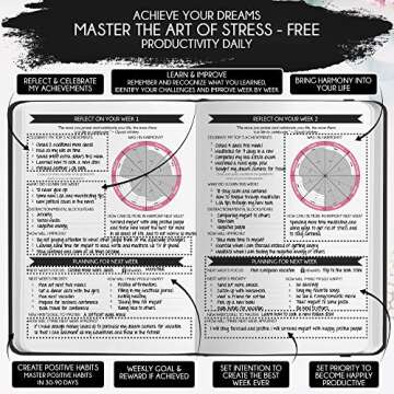 Adhd Daily Planner - A Self Care Personal Gratitude Journal to Increase Productivity and Success in Life & Work, Weekly & Monthly Undated Planner for Women and Men, Vision Board & Organizer + Stickers