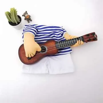 NACOCO Pet Guitar Costume Dog Costumes Cat Halloween Christmas Cosplay Party Funny Outfit Clothes (M)