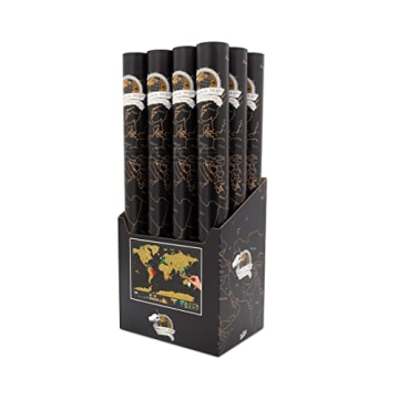 Scratch Off World Map | Travel Tracker & Decorative Map | Luckies