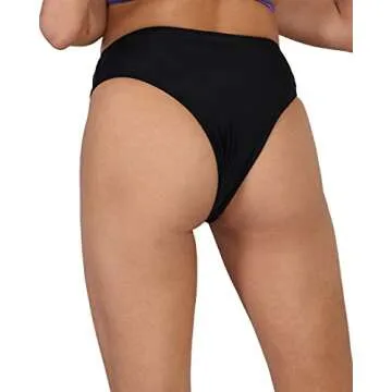 iHeartRaves Servin' Booty Realness Metal Ring Bottoms (Black, Small)