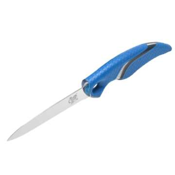 CUDA 3" Net Knife Saltwater & Freshwater Serrated Edge Titanium Bonded Stainless Steel Blade Knife w...